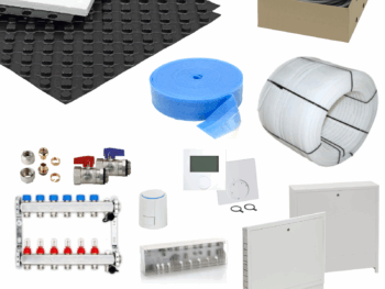 Fußbodenheizung Noppensystem mit 30 mm Dämmung Set Complete 11,2 bis 179,2 m²