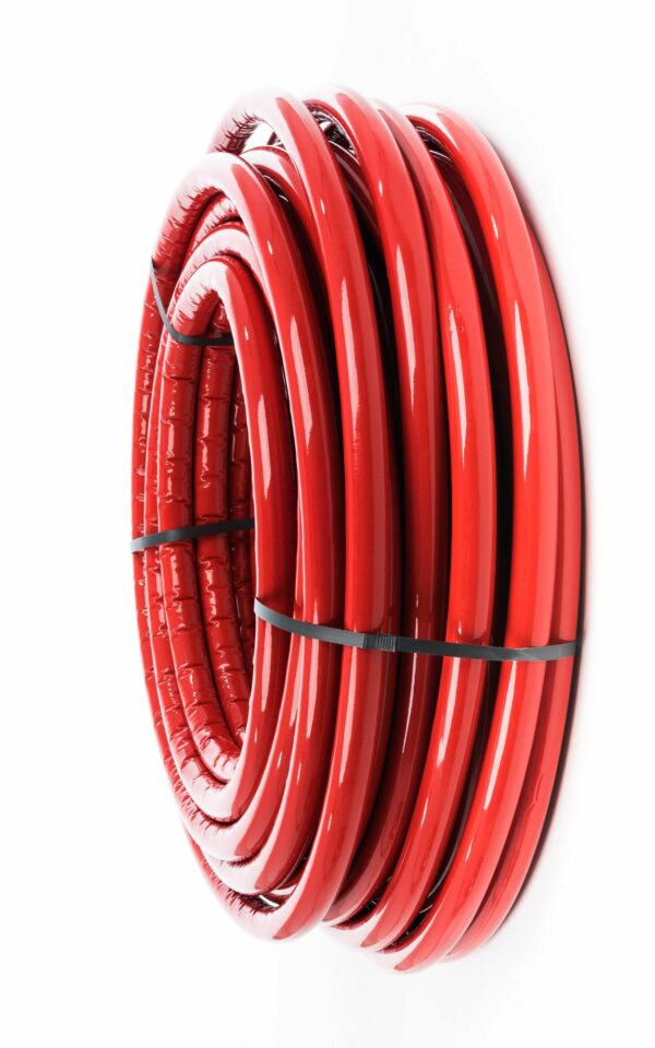 Aluverbundrohr 10 mm Isolierung Rot 20 x 2 mm / 50 bis 200 m Fußbodenheizung