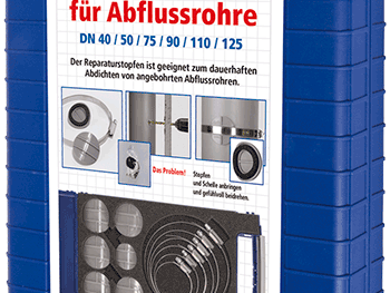 Airfit Reparaturkoffer für Abflussrohre / Abwasserinstallation / Sanitär