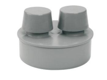 Airfit Rohrbelüfter aus Polypropylen für Abflussrohr / Grau DN 110