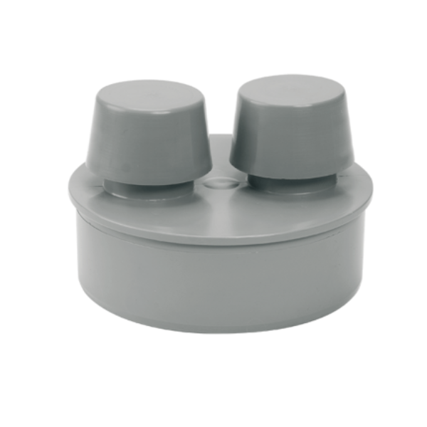 Airfit Rohrbelüfter aus Polypropylen für Abflussrohr / Grau DN 110