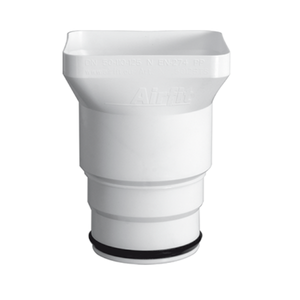 Airfit Trichtersiphon erweiterter Einlauf, DN 50 / 110 / 125 - Oval / Abwasser
