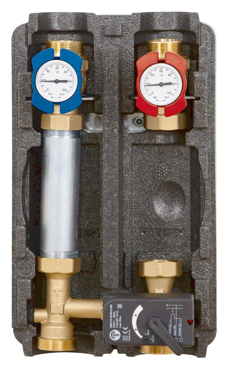 Tuxhorn Pumpengruppe/Heizkreisset exklusiv Davos gemischter Kreis ohne Pumpe, DN 25