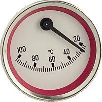 Meibes Kontaktthermometer, rot