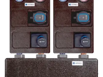 Afriso Pumpengruppen-Set inklusive Verteiler - 2x Mischerkreis DN25 (1")