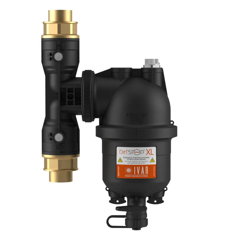 DIRTSTOP XL PF - Drehbarer magnetischer Schlammabscheider, absperrbar, IG
