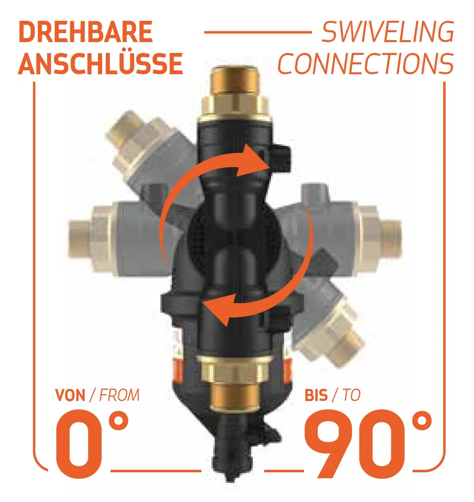 DIRTSTOP XL PF - Drehbarer magnetischer Schlammabscheider, absperrbar, IG – Bild 4