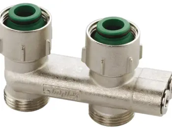 Simplex Umlenkstück mit Absperrung D2/50, 3/4", für DN 20 Eurokonus