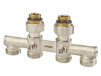 Simplex 4-fach Hahnblock