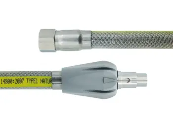 Sicherheits-Allgasschlauch 1/2" IG mit Normstecker