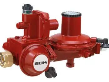 GOK Niederdruckregler Typ FL 90-4, GF × G 1/2 LH-KN, 50 mbar, 4 kg/h