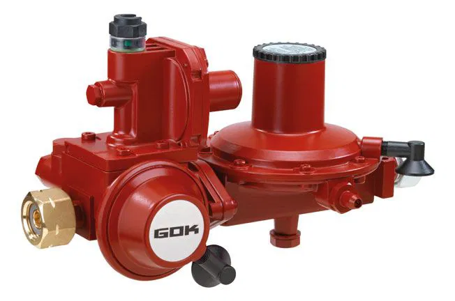 GOK Niederdruckregler Typ FL 90-4, GF × G 1/2 LH-KN, 50 mbar, 4 kg/h