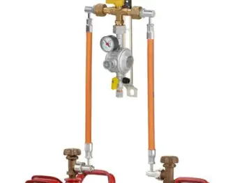 GOK Flaschenanlage mit manuellem Umschaltventil Typ MUV