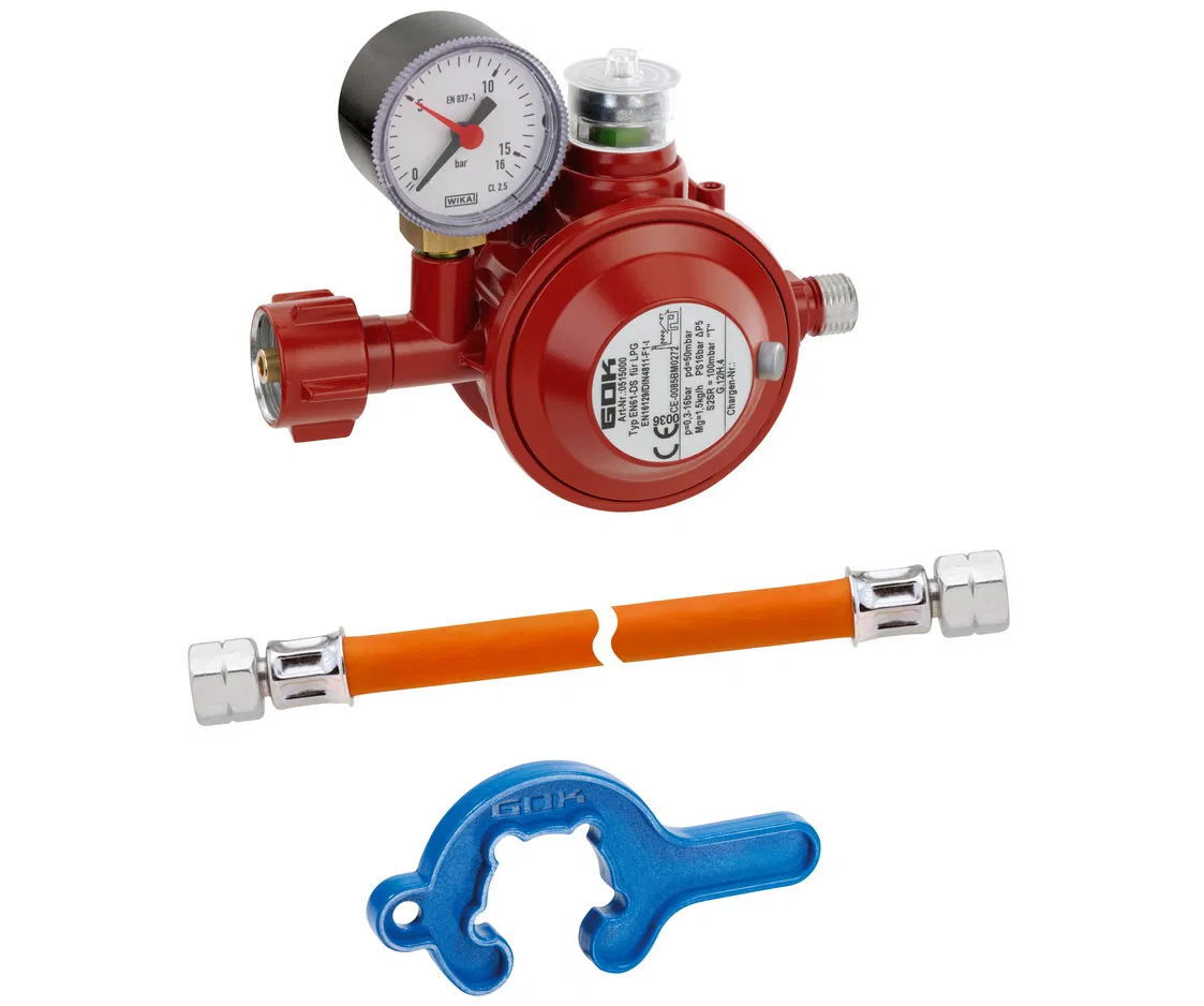 GOK Einflaschenanlage mit Niederdruckregler Typ EN61-DS