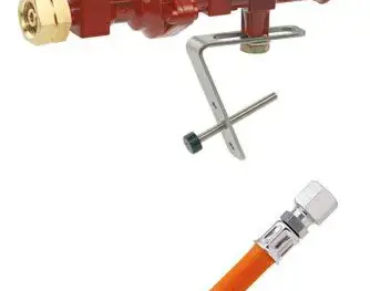 GOK Einflaschenanlage mit Überwurfmutter Typ M und Schneidring Typ D, GF x RVS 12, 50 mbar, 4 kg/h