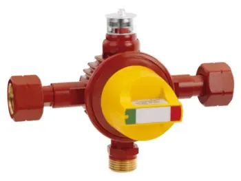 GOK Automatisches Umschaltventil Typ AUV, GF x AG GF x GF, 12 kg/h, Druckeinstellung Betrieb: 1,8 bar / Reserve: 0,75 bar