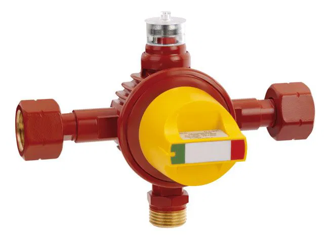 GOK Automatisches Umschaltventil Typ AUV, GF x AG GF x GF, 12 kg/h, Druckeinstellung Betrieb: 1,8 bar / Reserve: 0,75 bar