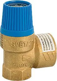 Sicherheitsventil DN 20 (3/4") Eintritt, DN 25 (1") Austritt, Öffnungsdruck 4 bar