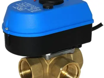 First EUROMIX MV, Kompaktausführung mit Stellantrieb 230V, mit 3-Wege Mischventil aus Messing, 3 Punkt