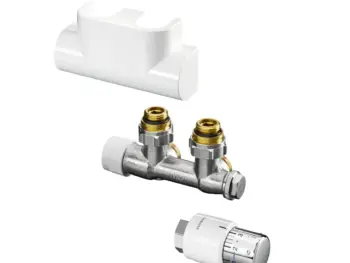 Oventrop Anschluss-Set Multiblock T und Uni SH für Badheizkörper (weiß, Eck)