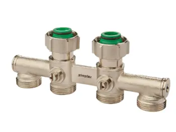 Simplex 4-fach Hahnblock