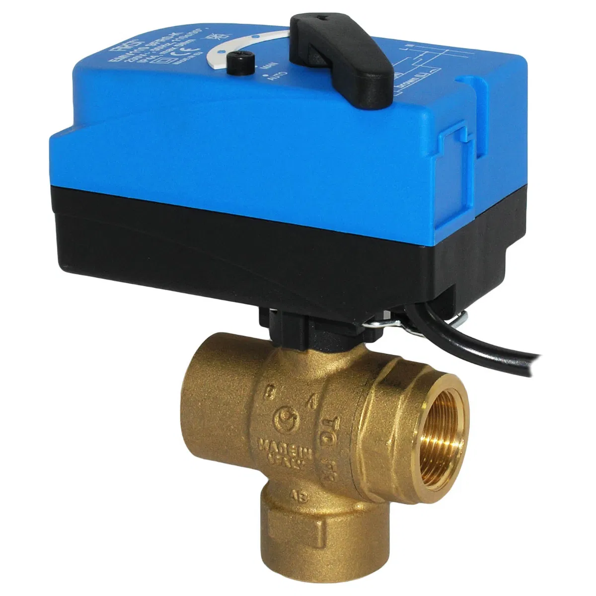 First 3/2-Wege Motor-Kugelhahn EMV 110 234/9FV0-K, 3-Punkt Ansteuerung