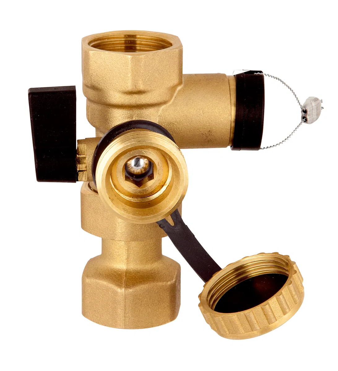 Afriso Kappenventil mit KFE-Hahn