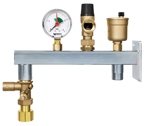 Gefäßanschlussgruppe GAG mit Kappenventil 3/4" × 3/4"