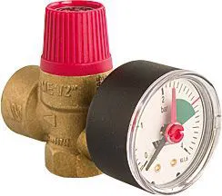 Watts Membran-Sicherheitsventil mit Manometer 3 bar