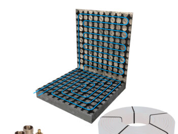 SLIM Fußbodenheizung Set – Niederaufbau-System 14 mm für Renovierung | Wand & Boden (11,25m²)