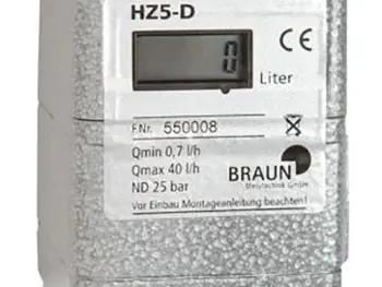 Braun Heizölzähler HZ-5 D mit LCD-Digitalanzeige – präzise Heizölmessung nach DIN 51603