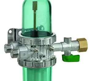 GOK GS Profi3 Ölfilter-Entlüfter-Kombination ohne Manometer, IG G 3/8 x AG G 3/8, Sinterkunststoff 35 μm, PS 6 bar