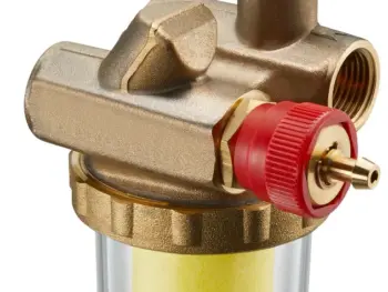 Oventrop Oilpur E A R – Heizölfilter für Einstrangsysteme mit Rücklaufzuführung, DN 15, 1/2" (SiKu-Einsatz 50-75 µm)