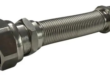 Flexibler Heizkörperanschluss ½" AG x ¾" ÜWM – ausziehbar 100–155 mm